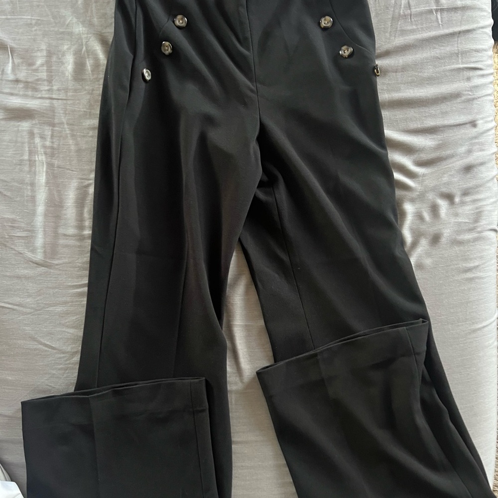 Express Black Wide Leg Sailor Pants size Small